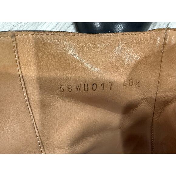 Maison Martin Margiela Line 22 Black Leather Ankle Boots Made in Italy Size 40.5 - Picture 8 of 10